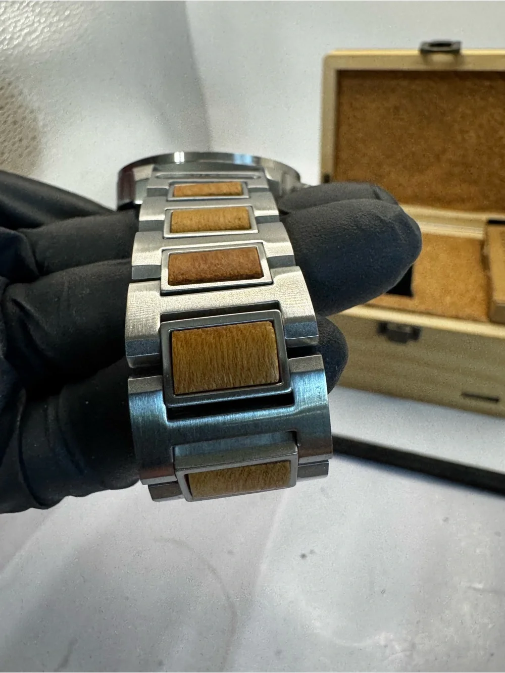 Avantwood Men's Silver and Gold Chronograph Watch - Elevate Your Style